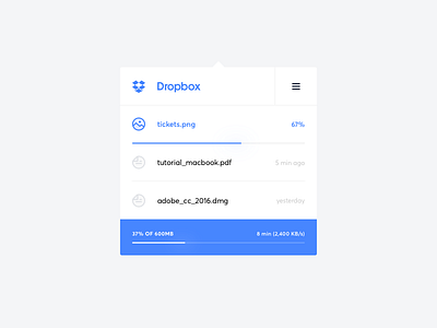 Dropbox widget