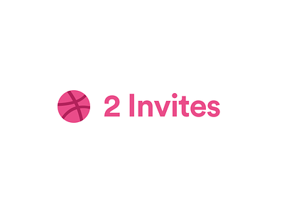 2 Invites debut draft dribbble invite