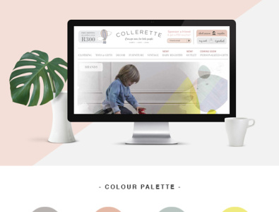 Collerette branding design webdesign website design