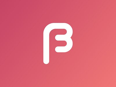 BF – Monogram letters logo mark minimal monogram
