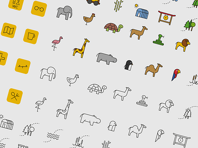 Zoo Ostrava – zoo icon pack animals icon icons illustration lineart ostrava zoo