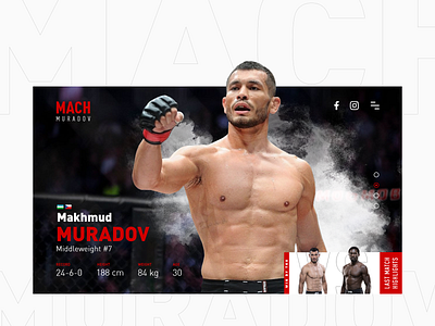 Makhmud Muradov – Landing Page landingpage muradov ufc uxui webdesign website