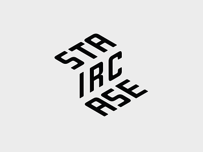 STAIRCASE – Logo blackandwhite clever letters logo mark minimal negativespace simple typography