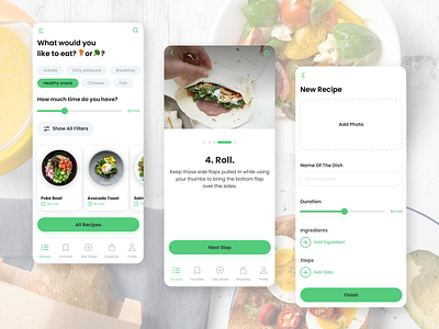Recipe Manager Concept app cooking manager recipe ui