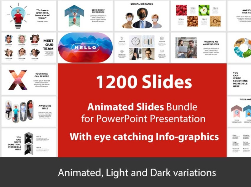 1200 animated slides Powerpoint template by Shannu Kumar on Dribbble