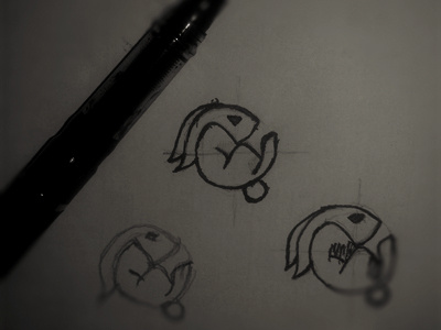 Rabbit WIP animal bunny circle concept construction drawing idea jump logo process rabbit speed