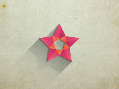 STAR gradients handmade illustration logo shades shadow star vector