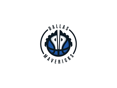 Dallas Mavericks Logo Design ball basketball brand dallas design horse horses icon identity logo mavericks nba