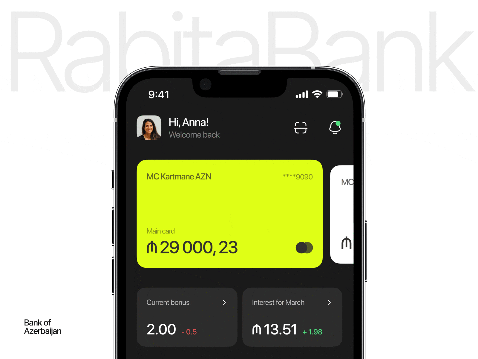 RabitaBank — Design Conpet bank black design concept mobile app rabitabank ui