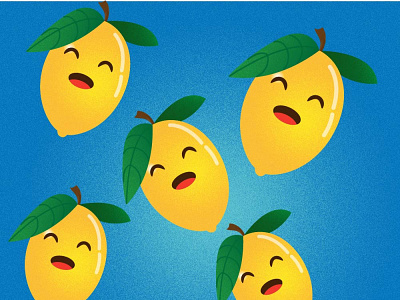 Lemons artwork citrus design fresh fun job lemons smiles summer summer camp summertime thirrsty work