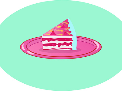 Cake branding cake cake logo cakery colors design food fun graphicdesign illustrator meal sweet sweety taste tasty usa