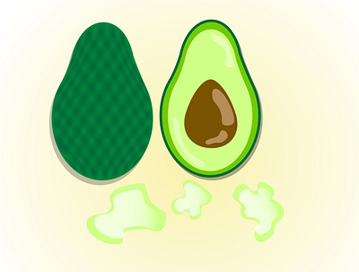 Avacado avocado cartoon designer food fruits graphicdesign illustration illustrator shiny summer tasty