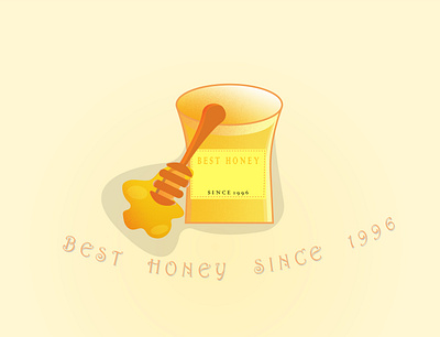 Best honey cartoon design designer food fun graphicdesign illustration illustrator shiny summer tasty