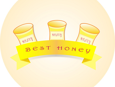Honey branding cartoon design designer food graphicdesign illustration illustrator shiny summer