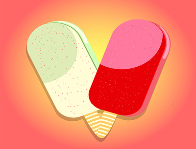 Ice creams design designer food graphicdesign illustrator
