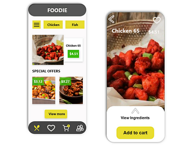 Food Delivery App food foodie graphic graphicdesign minimal trending ui uiux userinterface