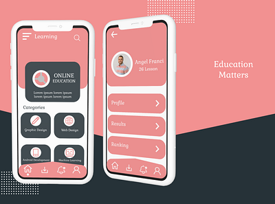 Educational App Design android app design designs education education app ios minimal mobile mobile app mobile design ui uiux uiuxdesign userinterface