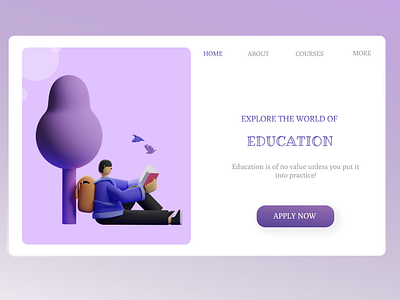 Educational Website Landing Page