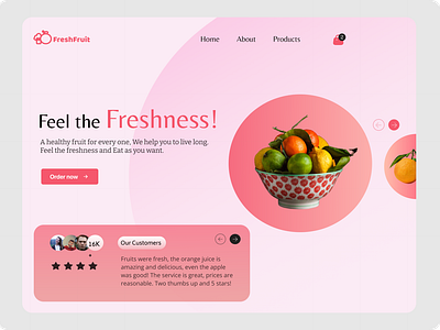 Fruit Shop Landing Page