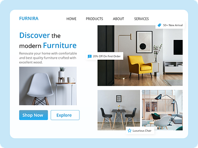 FURNIRA - Furniture Landing Page