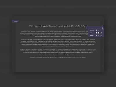 UI Of Untold ( Full Screen Dark Story Mode ) branding design minimal ui web webdesign website