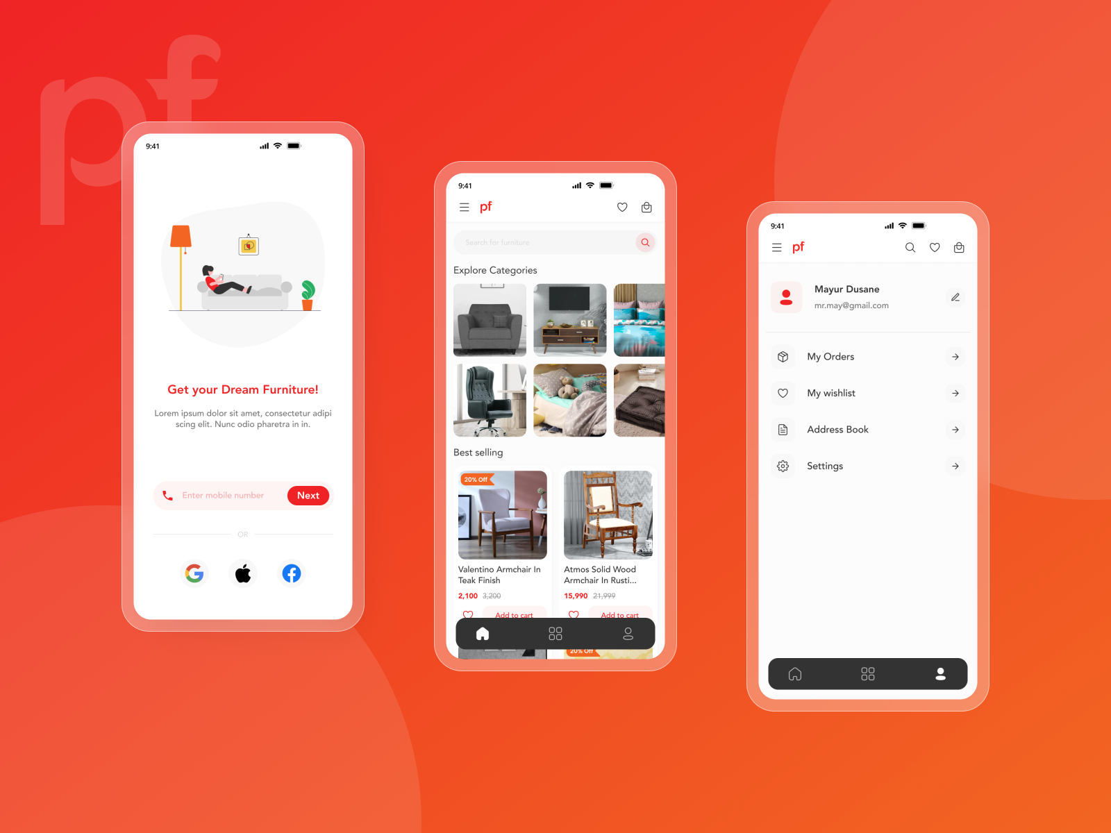Pepperfry app redesign by Mayur Dusane on Dribbble