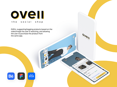 Ovell: The social shop app behance case study design e commerce ecommerce prototype social ui