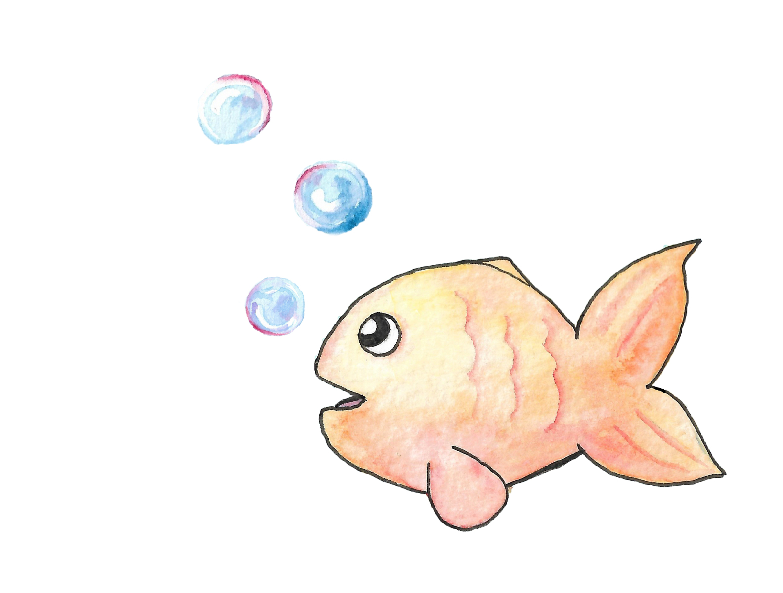 Fish Blowing Bubbles by Jade on Dribbble