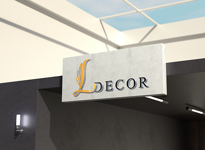 LDecor Logo Design classic logo gold logo interior logo logo design luxury logo wave logo wing logo wood logo