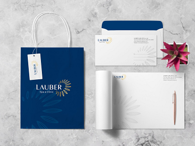 Lauber Brand Identity Design brand identity branding cosmetic logo design luxury logo natural simplify