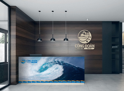 Cong Doan Hotel Brand Identity Design branding identity illustration logo design vietnam wave