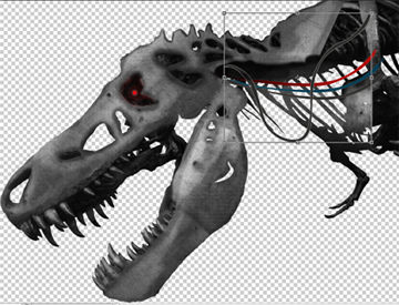 Devour!!! animal black bones creative dinosaur gray imagination photoshop skeleton t rex