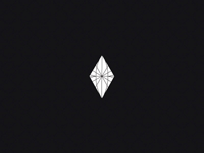 Paradox Logo_1 black brand clean diamond geometry illustrator logo minimal simple vector white