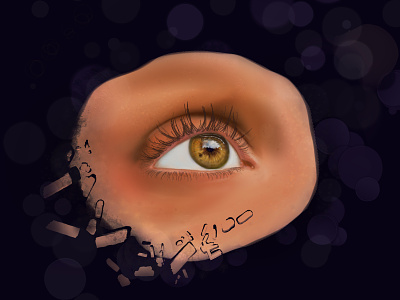 Eye in Motion abstract clip studio paint design digital art eye human illustration