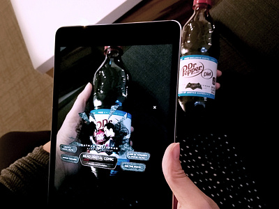 Dr. Pepper: Batman V. Superman Campaign advertising ar augmented reality batman beverage comics design mixed reality mobile superman ui virtual reality