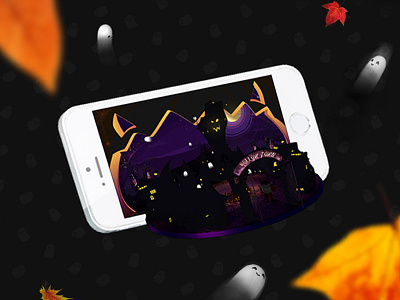 Blippar AR Halloween animation app ar augmented reality dark design ghosts halloween mobile motion spooky ui