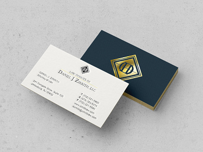 Zirrith Law brand business card business cards design graphic design illustrator law lawyer logo monogram moo typography