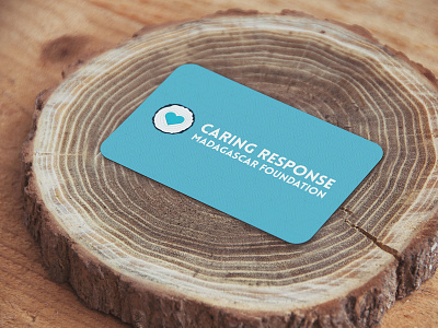 CRMF logo II business card graphic design heart identity illustrator minimal nonprofit round simple type typography wood