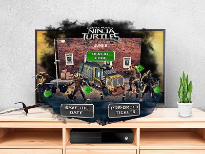 TMNT AR TV 2d 3d advertising ar art direction augmented reality creative entertainment interactive mobile turtles tv