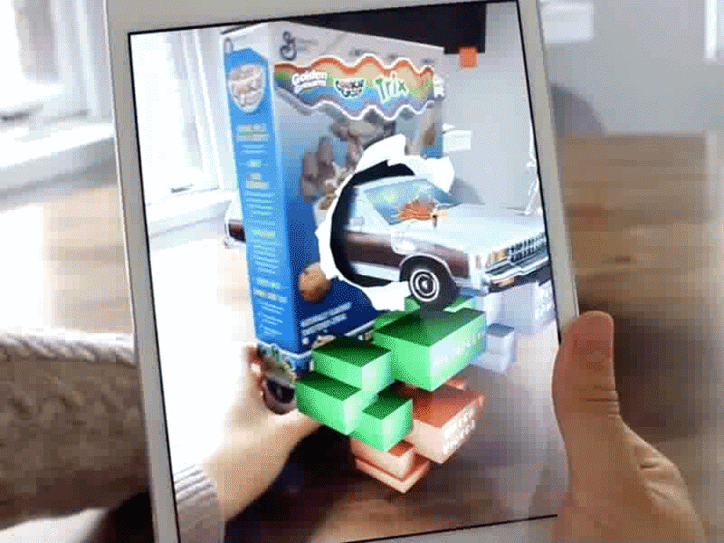 AR BTeam Cereal 3d 3dsmax ar augmented reality c4d car gif interactive loop mobile motion photoshop