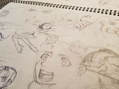 Sketch Of The Day anime draw expression faces fan art fanart pencil sketch