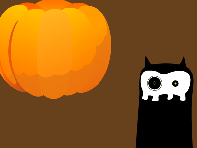 Spooky design illustrator orange