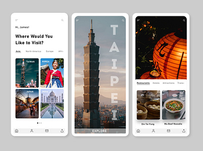 Travel application UI app design design illustrator mobile travel ui