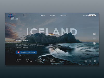 Iceland design desktop iceland icon illustraion logo minimal typogaphy ui ux vector web website