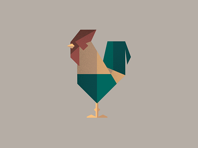 Rooster Illustration Test bird logo icon illustraion illustrator rooster texture