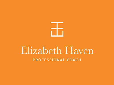 Elizabeth Haven Coach Logo brand branding branding and identity coach coaching design logo monogram