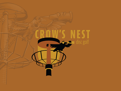 Bird #7 Crow's Nest Disc Golf Branding