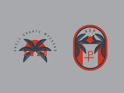 Fraternity Weekend Shirt Design badge beach bird branding crow design fraternity icon logo palmtree tropic