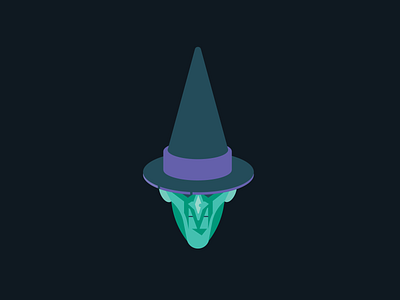 Witch Head design drawtober halloween hat illustraton vector witch