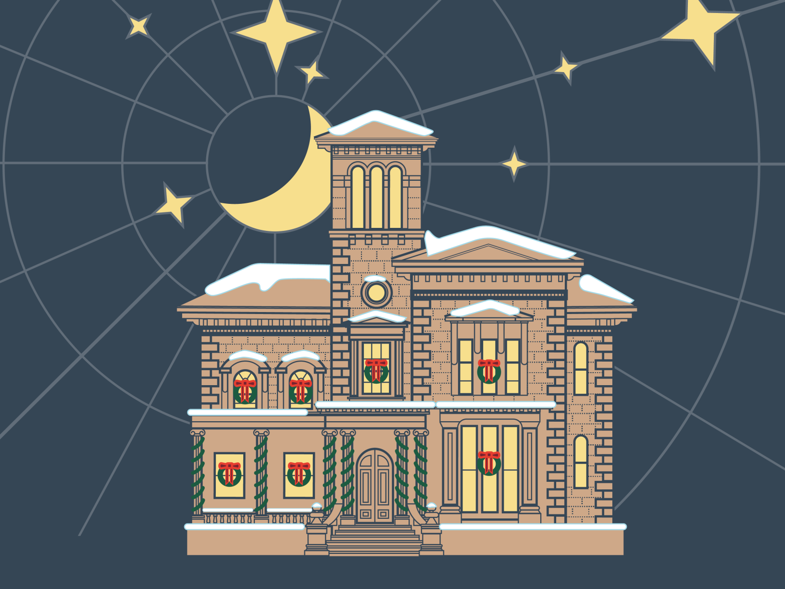 Victoria Mansion Christmas by Paul Mathews on Dribbble